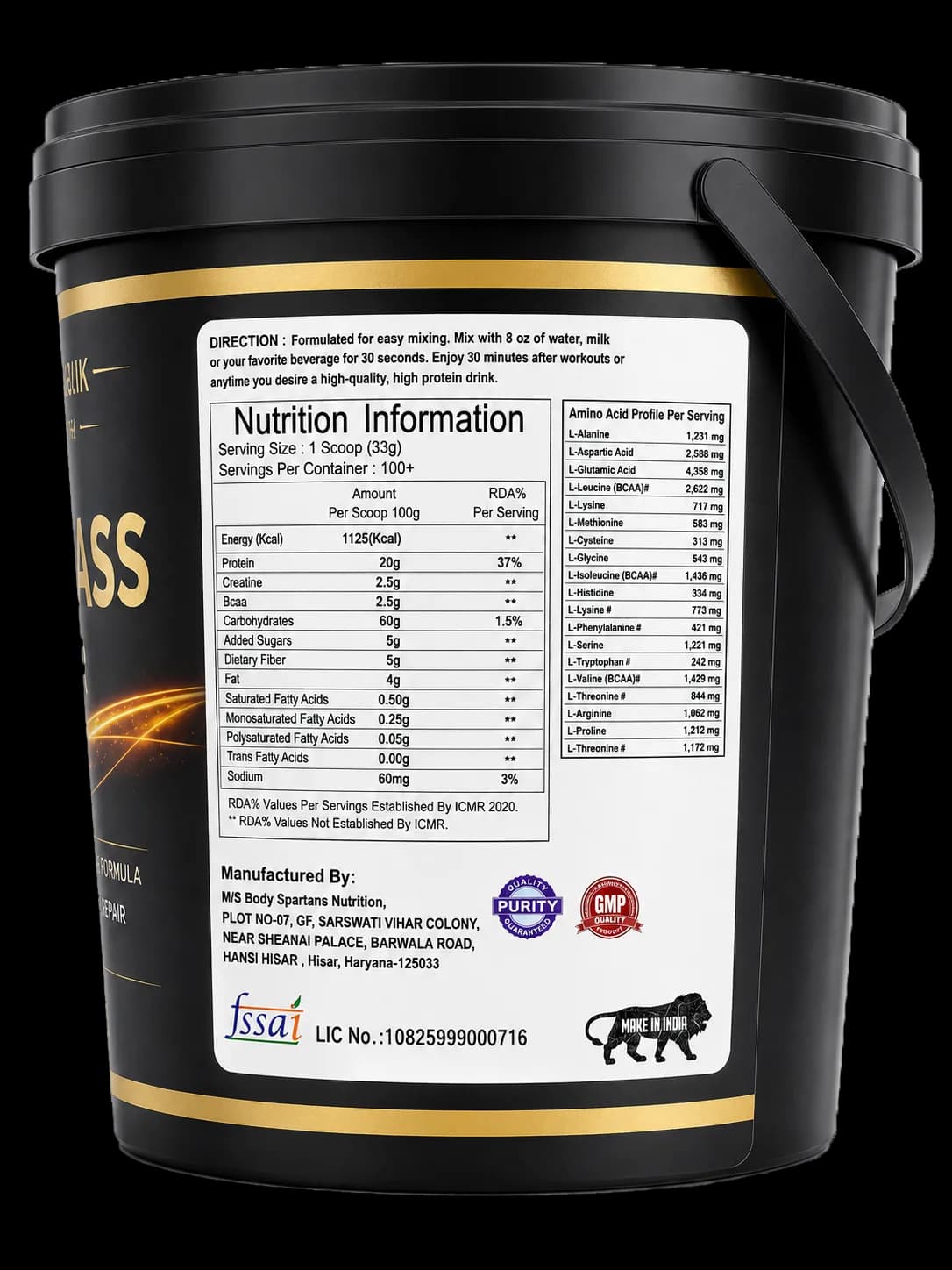 Lean Mass Gainer 5 kg thumbnail 2